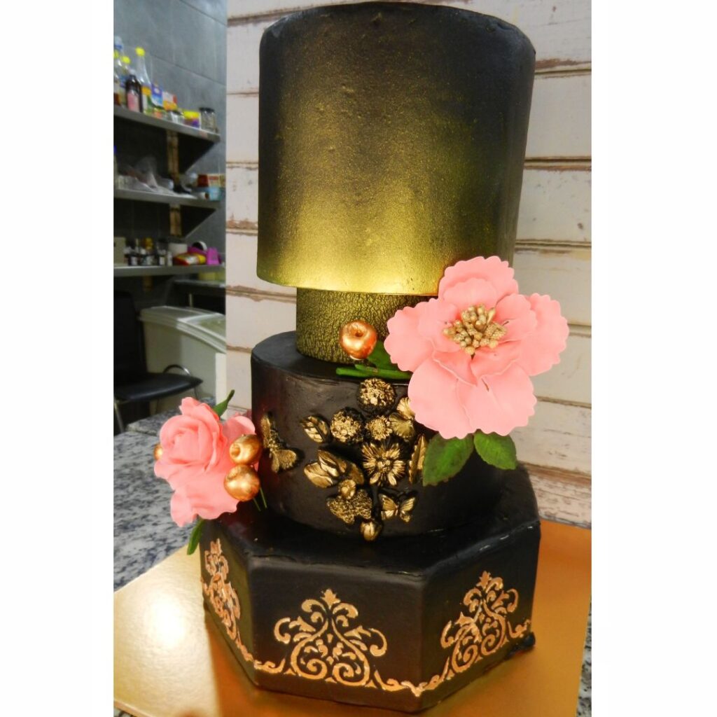 Golden drip 50th birthday cake | Order Designer Cakes in Bangalore –  Liliyum Patisserie & Cafe